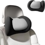 BABUR Car Neck Pillow 100% Memory Foam Ergonomic Pillow Neck Pain Relief While Driving Headrest Neck Support Cushion Universal for Driving Home Office