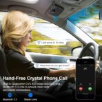 1Mii Bluetooth 5.3 Car Speaker, Handsfree Bluetooth Speakerphone for Cell Phone, Motion Auto On, Support Voice Assistant for Android and iOS, Wireless Audio Car Kit with Visor Clip - Image 5