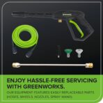 Greenworks 2100 PSI (SGS Certified) 1.2 GPM 13Amp Compact Electric Pressure Washer Telescoping Handle Power Washer for Cars, Driveways, Patios, Patio Furniture & Around Pools - Image 14