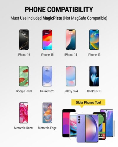 Scosche MAGDMB MagicMount Magnetic Phone Mount for Car, Dashboard Cell Phone Holder with 360° Adjustable Magnet Head, Universal Phone Stand for Car Compatible with iPhone, Samsung, and All Devices - Image 8