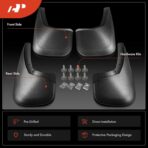A-Premium Set of 4PCS Mud Flaps Splash Guards Mudguards Mudflaps with Hardware Kits Accessory Compatible with Chevrolet Silverado 1500, Silverado 2500 HD 3500 HD 2007-2014, Front LH RH and Rear LH RH - Image 3