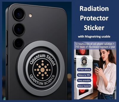 360° Adjustable Vacuum Magnetic Phone Holder, Airgrip - Magnetic Vacuum Phone Holder for Car, Vacuum Suction Magnetic Mount, Gym/Truck/Boat/Shower for iPhone & Android with Radiation Protector Sticker - Image 7