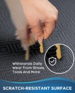 Ophanie Kitchen Mats for Floor, 3/4 inch Thick, 20x32 Anti Fatigue Cushioned Mat, Kitchen Rugs, Waterproof, Comfort Ergonomic Standing Mat for Office, Home, Sink, Black Non-Slip Ridged Bottom - Image 5