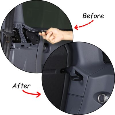 Car Seat Backrest Adjustment Bracket Auto Modified Accessories Compatible with Ineos Grenadier 2020-2024 2025 Carbon Steel Car Rear Seat Backrest Angle Adjustment Bracket Replacement Part - Image 4