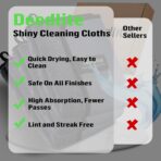 Bath Wipes Shower Cleaning Cloths, Premium Car Drying Towel | Ultra Absorbent Twisted-Loop Design| Microfiber Towel for Car, Shower Cabin, Household - Image 5