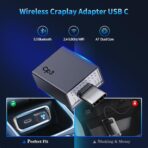 Wireless CarPlay Adapter for iPhone 2026 Upgrade - Stable Connection Convert Wired to Wireless Compatible with Cars 2018+, iOS 10+ (USB-C) - Image 2