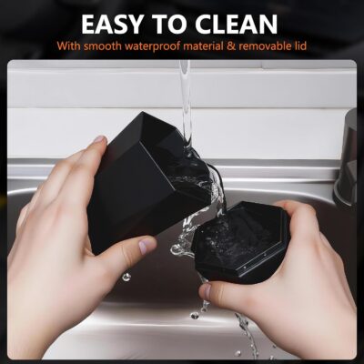 Car Trash Can with Lid - 2-Pack, Interior Accessories for Vehicles, Leakproof Garbage Can with 30 Detachable Trash Bags, Multipurpose Organizers and Storage Solutions for Home and Office - Image 5