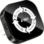 4-in-1 Wireless CarPlay Screen Mirroring Adapter for Apple CarPlay/Android Auto, 2026 Upgraded AirPlay MirrorLink Adapter, CarPlay Dongle Convert Wired to Wireless, Type C Extension, Plug & Play