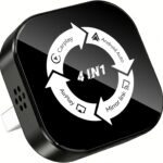 4-in-1 Wireless CarPlay Screen Mirroring Adapter for Apple CarPlay/Android Auto, 2026 Upgraded AirPlay MirrorLink Adapter, CarPlay Dongle Convert Wired to Wireless, Type C Extension, Plug & Play