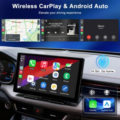 9" Upgraded Wireless Carplay Screen For Car, Built-in Apps Net-flix Youtube Tiktok, Portable AI Magic Box For Apple Car Play & Android Auto Screen With HD Backup Camera, Voice Assistant , OTA Updates - Image 7