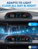 OBD2 Speedometer for Car Digital with Time, Speed, Mileage, RPM, Volt, Water Temp, Overspeed, Fatigued Driving Alert LCD Screen OBD2 Guage Display for Car Head Up Display HUD for Most 2008+ Sedan Cars - Image 5