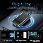 AI Box Wireless CarPlay & Auto Adapter - Plug & Play, Dual-Band WiFi, Bluetooth 5.4, 4K Video Support, Android 13.0 System, Compatible with Factory CarPlay & Android Auto （4GB RAM+32GB ROM） - Image 3