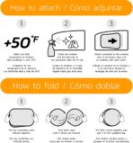 Car Window Shade for Baby with Certified UV-Protection 2 Pack - 21"x14" - Image 8