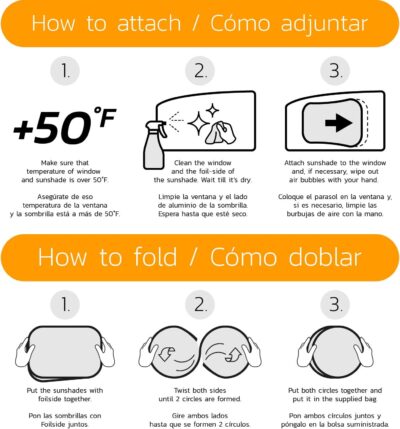 Car Window Shade for Baby with Certified UV-Protection 2 Pack - 21"x14" - Image 8