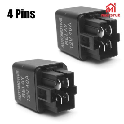 2Pcs 12V 40A Relay, Automotive 4 Pin Relays Fit for YL-388-S FLS821 Fog Driving Light, 12VDC 30A Universal Heavy Duty SPST Relay Replacement Kit for Air Fan Conditioner Starter Bar Wire Wiring Harness - Image 3