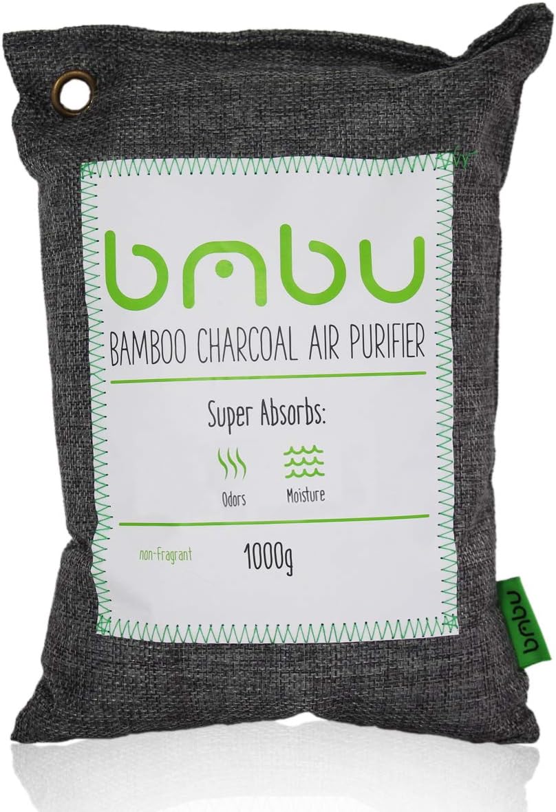 71iv-IsOgAL._AC_SL1186_.jpg 1000g Large Bamboo Charcoal Air Purifier Bag - Car Deodorizer Freshener - Remove Odor and Control Moisture in Your RV, Camper, SUV, Truck, Closet, Mobile Home, Storage - Non fragrant 1kg - Image 1