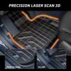 Premium MAXPRO All Weather Floor Mats for 2024-2026 Ford Ranger Raptor SuperCrew Cab Custom Fit Floor Liners 1st&2nd Row Set Waterproof TPE Anti-Slip Truck Mats Full Set Automotive Floor Mats Pickup - Image 5