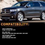 LED Interior Courtesy Footwell Lights Under Dashboard Floor Lamp Assembly for Dodge Durango Ram 1500 2500 3500 Classic Wrangler Grand Cherokee, White of 2pcs,OEM #68395784AA - Image 7