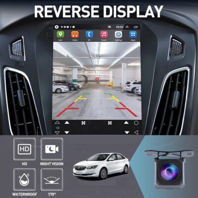 Ford Focus Car Stereo Radio 2012-2018 with Carplay/Android Auto, 10.4 Inch IPS Touch Screen Replacement with GPS Navigation Bluetooth 5GWiFi Mirror Link Backup Camera, 2G RAM 32G ROM - Image 6