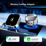 2026 Upgraded Wireless CarPlay Adapter - Fast Auto-Connect, Stable Connection, Mini Size Plug & Play Adapter for iPhone & Android Auto Compatible Cars - Image 8