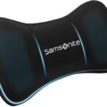 Samsonite Neck Pillow for Car – Ergonomic Memory Foam Headrest Cushion – Car Seat Support for Driving Comfort – Compact Neck Rest – Travel Pillow for Long Road Trip, Black