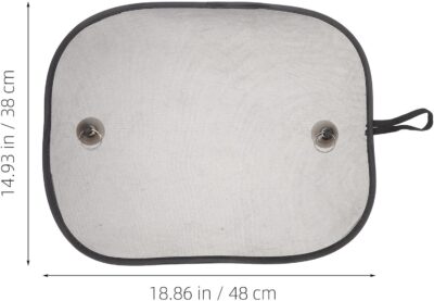 Car Window Sun Shades 2pcs Set Nylon Mesh Side Window Sun Blocking Covers 48x38cm UV Protection for Vehicle Interior Summer Sunshade - Image 2