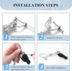 Frienda Bling Keychain for Women Gifts Car Wristlet Key Chains Crystal Lanyard Rhinestone Fob DIY Crafts - Image 7