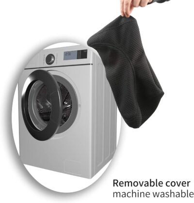 iwantit® Car Neck Pillows with Memory Foam, Neck Supporting for Long Time Driving, Adjustable Straps and Comfy Outer Cover(Black,1Package, Large Size) - Image 8