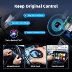 2026 New Wireless CarPlay Adapter for Apple iPhone ＆Android Auto 2 in 1, Mini USB CarPlay Dongle Wired to Wireless, Fast Connection, Compatible with iOS 10+ & Android 11+, Plug and Play (Black) - Image 8