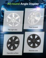 SCITOO Silver 15 inch Hubcaps Universal Wheel Covers Easy Installation, PP Material, Set of 4 for Cars Fits for All Models - Image 2