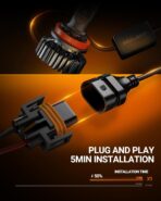 SEALIGHT H1 1 LED Bulbs for H9 H8 Light Bulbs, SuperBright 6000K White, 1:1 Size Plug-N-Play Design, Canbus Eror Free AntiHyper Flashing, Pack of 2 - Image 5