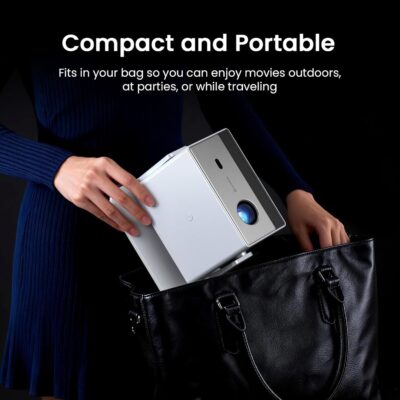 Mini Smart Projector, 1500 ANSI Portable Projector with WiFi and Bluetooth, HAPPRUN 4K Full HD Home Theater with 270° Stand, Dolby Sound, Built-in Apps,Compatible with Phone & PC, Indoor & Outdoor Use - Image 8