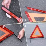 Safety Triangles for Emergency Use, Road Side Triangle Reflectors, Warning Triangle with Case for Vehicles Breakdown(3 Packs) - Image 5