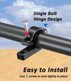 2 PCS Light Bar Mounts, Aluminium Alloy LED Light Mounting Brackets, Sturdy Roll Bar Clamps for Motorcycle ATV UTV Truck, Fit for 0.875" / 1" / 1.125" / 1.26" / 1.375" Handlebar Roll Cages - Image 2