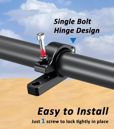 2 PCS Light Bar Mounts, Aluminium Alloy LED Light Mounting Brackets, Sturdy Roll Bar Clamps for Motorcycle ATV UTV Truck, Fit for 0.875" / 1" / 1.125" / 1.26" / 1.375" Handlebar Roll Cages - Image 2