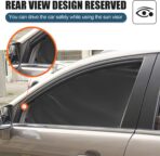 Car Window Sun Shade for Side Window, 4 Pcs Magnetic Covers Blackout Car Sun Shade Privacy Curtains Universal UV Protection Automotive Sunshades for Family Baby Kids Camping - Image 7