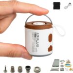 2-in-1 Portable Electric Air Pump for Inflatables,1600mA USB-C Fast Charge,Tiny Cordless Handheld,Universal,for Travel,Air Mattress,Pool Floats,Camping Gear ,Vacuum,with Magnetic LED Light