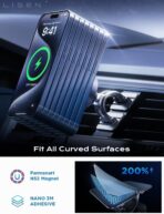 LISEN 15W MagSafe Car Mount Charger,Travel MagSafe Charger,Wireless Car Charger,Magnetic Phone Holder for Car,Phone Holders for Your Car Accessories for Women Men Jeep Ford for iPhone 17-12,Samsung - Image 5