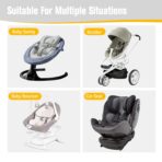 KAKIBLIN Baby Travel Pillow, Baby Neck Pillows for Car Seat, Upgraded Babies Head Pillow, Head and Neck Support Pillow for Car Seat, Stroller, Pushchair, Travel(Twig) - Image 6