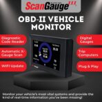 ScanGauge 3 All New Touch Screen OBD2 Code Reader, Digital Gauges & Trip Computer with WiFi Updates SG3 - Image 3