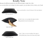 Car Neck Pillows Both Side Pu Leather 2pieces Pack Headrest Fit for Most Cars Filled Fiber Universal Car Pillow (Black) - Image 2