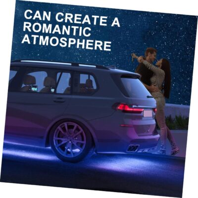 Zerodeko 9W LED Car Lighting Kit Universal Automotive Ambient Lighting Waterproof Under Car LED Lights 4-Piece Set for Trucks and Custom Vehicles - Image 5