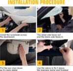 Windshield Sun Shade for BMW X3 2011-2017, Foldable Sun Visor Protector with Storage Bag, 2-Layers Car Sunshade Front Window Shade UV Protection - Image 7