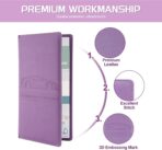 JUSTTOP 1Pack Car Registration and Insurance Holder,Car Document Holder for Cards License with Magnetic Shut,Vehicle Glove Box Car Organizer for Documents, Cards, License(Purple) - Image 4