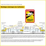 Attention Angles Morts - Adesivi autoadesivi per veicoli obbligatori a partire da 3,5 t in Francia, 25 x 17 cm, resistenti alle intemperie, R145 (camper, 3 pezzi) - Image 6