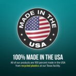 Small Center Console for Cars, Trucks, Minivans, SUVs, Vehicle Organizer, Cup Holders, Recycled Plastic, Made in USA (Black) - Image 7