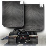 SteelVision (2 Pieces) Black Semi Truck and Trailer Mud Flaps, Rubber Mud Flap for Semi Trucks - Chevron, 24" x 36" Heavy Duty Rubber Pair Mud Flaps, Thickness: 1/4 inch, 2 pcs (24 x 36 inch)