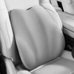 BEBAS Lumbar Support Pillow for Car, Memory Foam Back Cushion for Driving, Ergonomic Lumbar Pillow for Pain Relief, Comfort Lower Back Support for Office Chairs, Car Seat, Wheelchair -Gray
