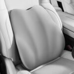BEBAS Lumbar Support Pillow for Car, Memory Foam Back Cushion for Driving, Ergonomic Lumbar Pillow for Pain Relief, Comfort Lower Back Support for Office Chairs, Car Seat, Wheelchair -Gray