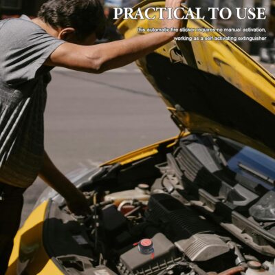 Mobestech Automatic Aerosol Fire Extinguishing Back Adhesive Auto Fire Extinguisher For Car Engine Garage Office - Image 3